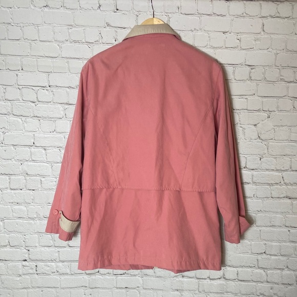 Vintage London Fog Zip Up Windbreaker Lg Petite - Picture 2 of 7